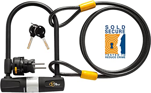 Bike U Lock with Cable - Via Velo Heavy Duty Bicycle U-Lock