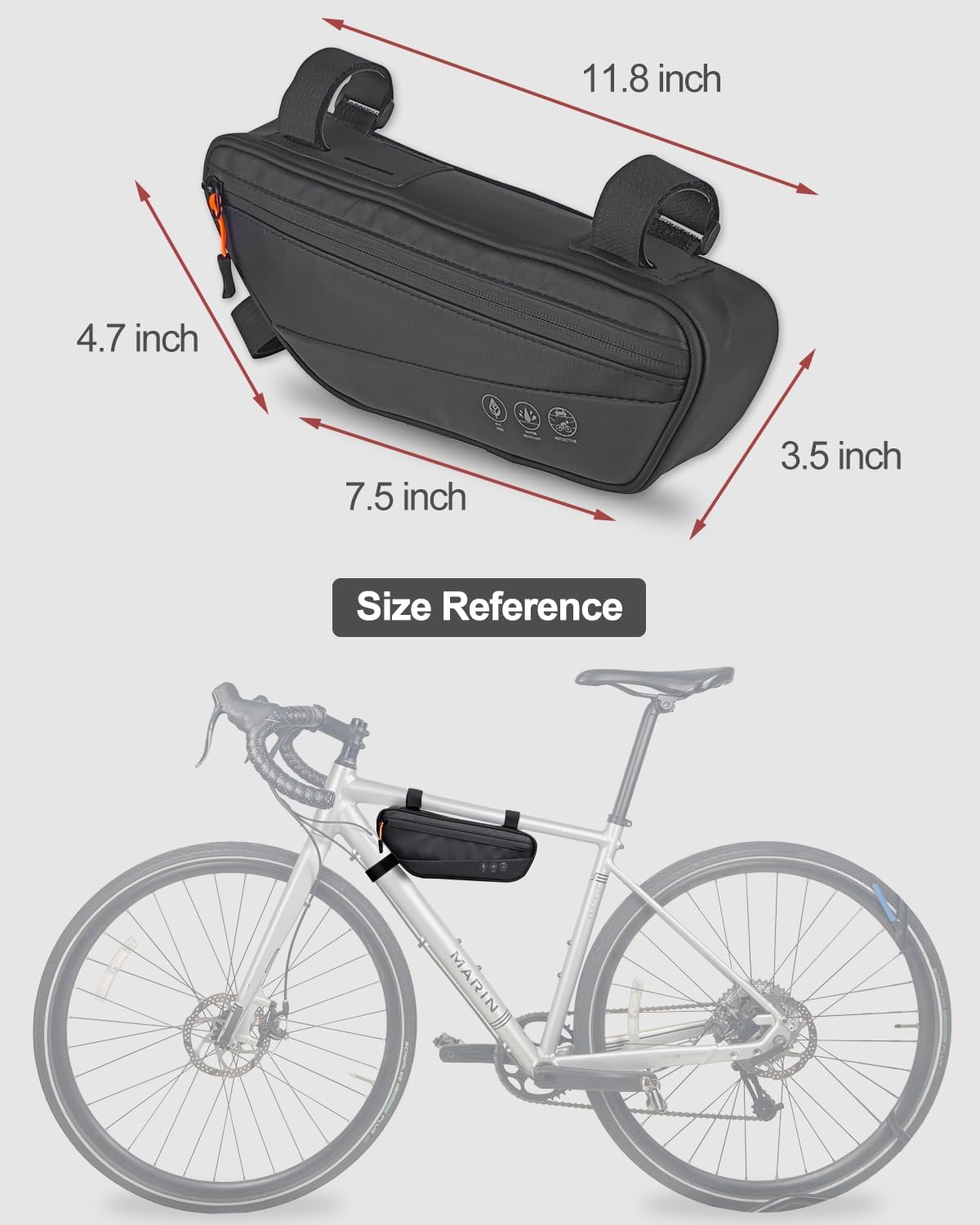 Danuosie Bike Frame Bag