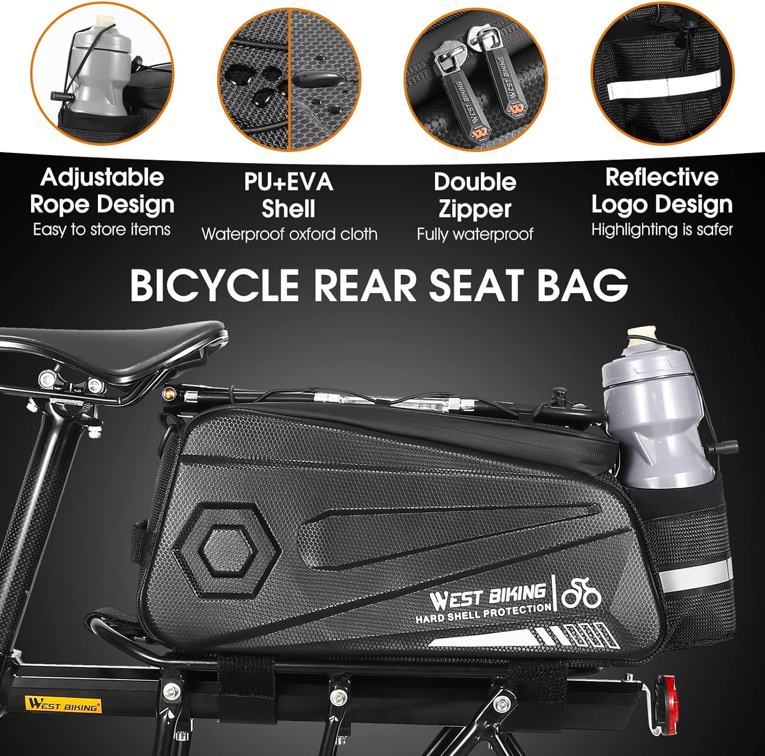 West Biking Rear Seat Bike Bag