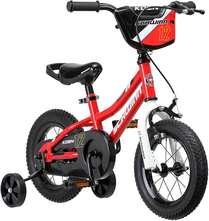 1. Schwinn Koen & Elm BMX Style Toddler and Kids Bike with Training Wheels, For Girls