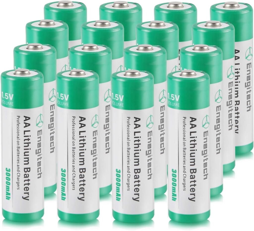 5. AA Lithium Battery, 3000mAh 1.5V Double A Lithium Best Electric Bicycle Batteries.