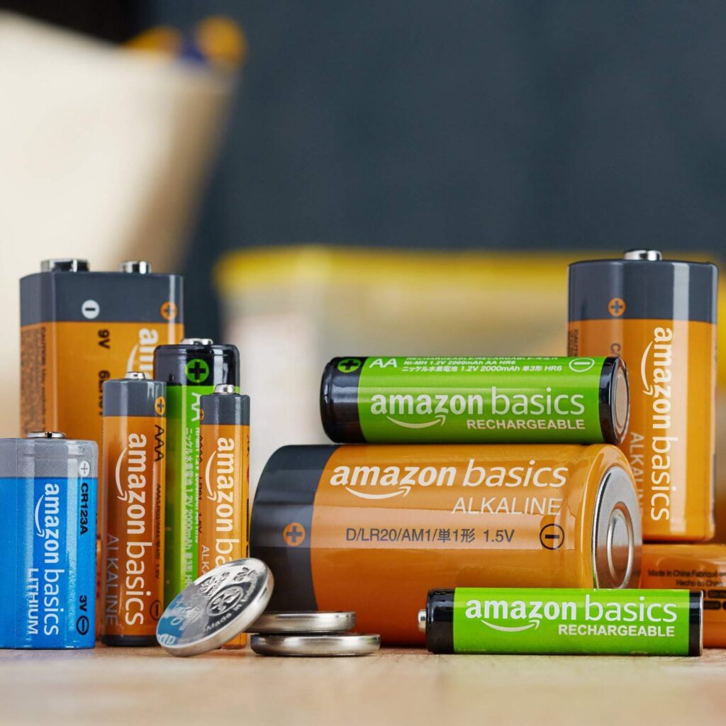 7. Amazon Basics 24-Pack Rechargeable AA NiMH 2000 mAh,